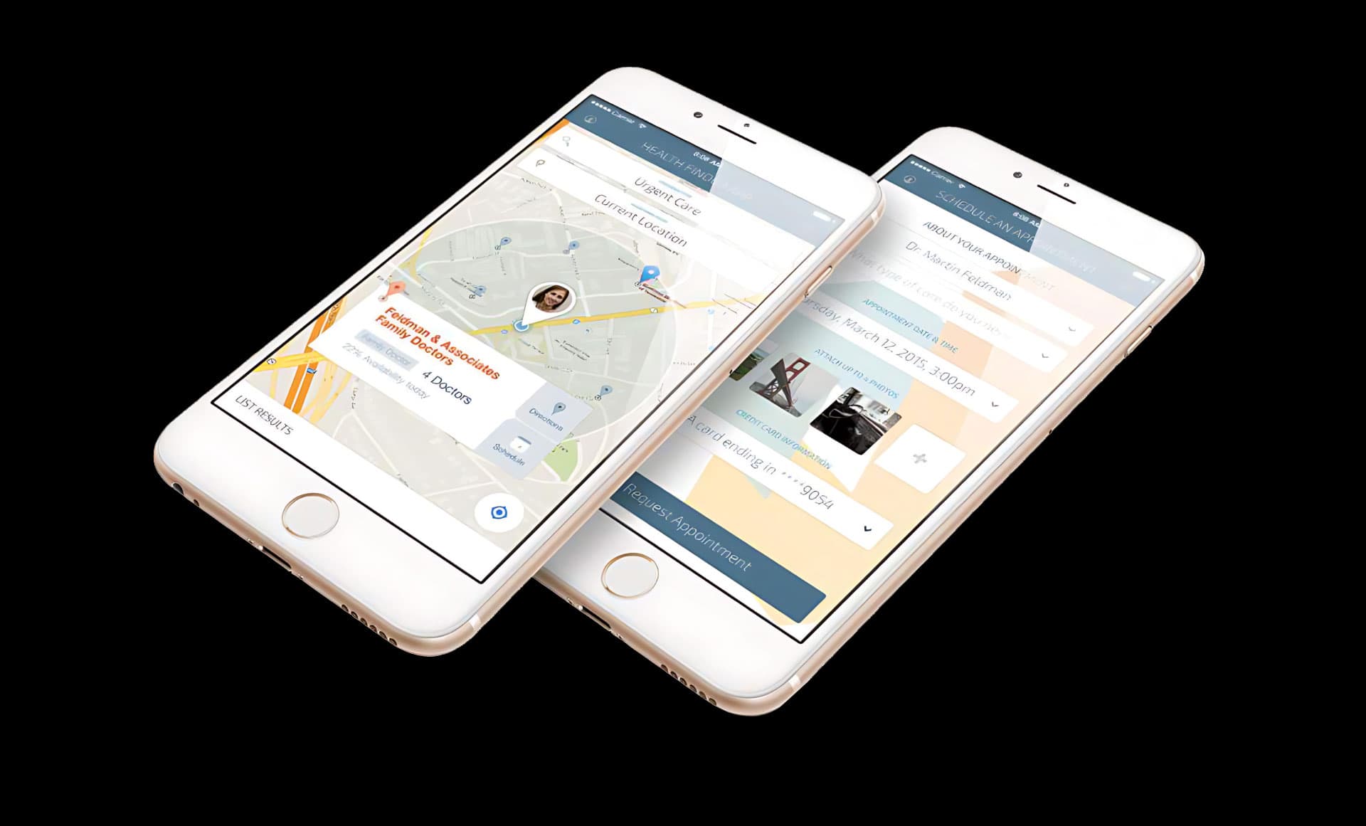 Health finder and appointment scheduling on mobile
